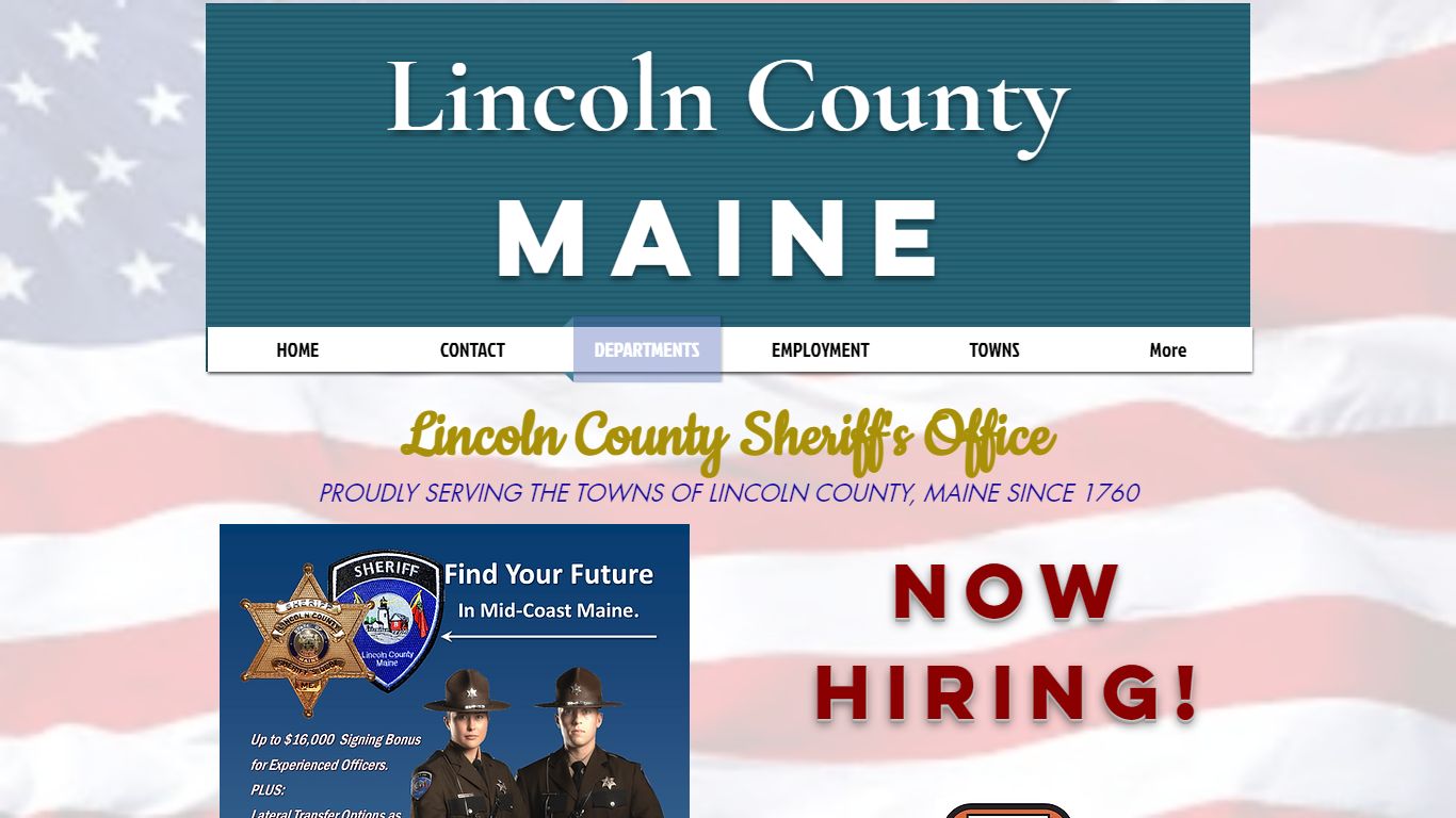 SHERIFF'S OFFICE - lincolncountymaine